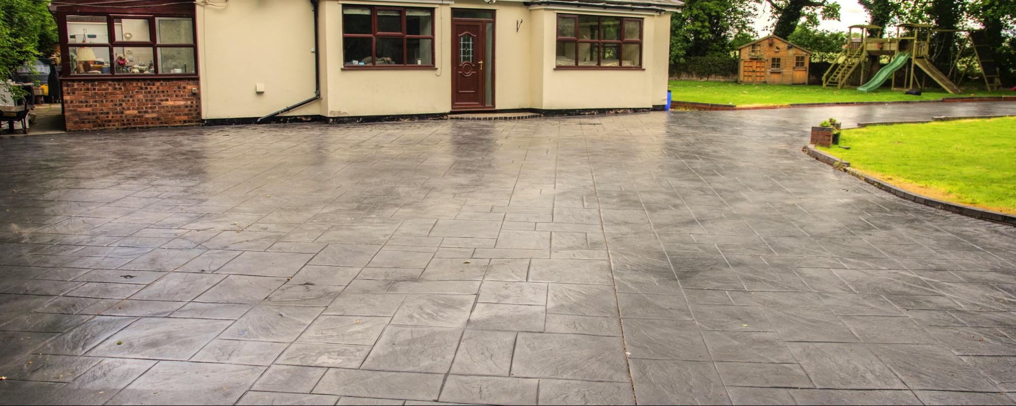pattern imprinted concrete driveways wigan